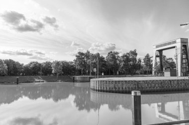 Papenburg Almanya 'daki ems nehrinde.