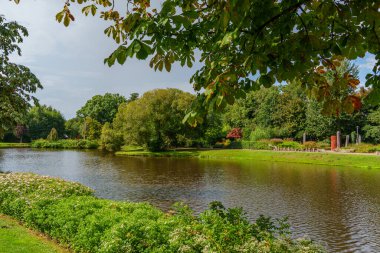 Papenburg Almanya 'daki ems nehrinde.