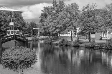 Papenburg Almanya 'daki ems nehrinde.