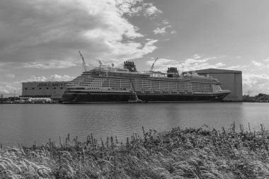 Papenburg Almanya 'daki ems nehrinde.