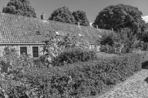 Hollanda 'nın tarihi Bourtange köyü.