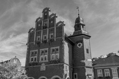 Almanya Emsland 'daki Em Nehri' nde.