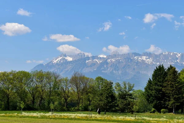 Alpenpanorama Vaduz Liechtenstein 2020 — Stockfoto