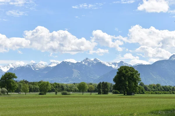 Einzigartiges Schweizer Bergpanorama Rheintal — Stockfoto