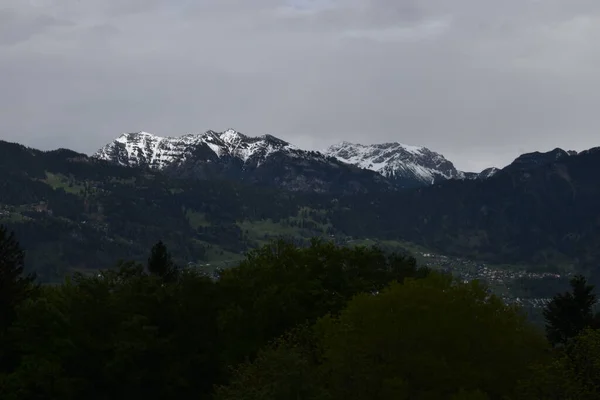 Bad Weather Stormy Day Alps Liechtenstein — Stock Photo, Image