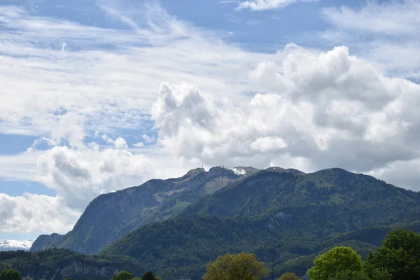 Vue Imprenable Sur Les Montagnes Suisses — Photo