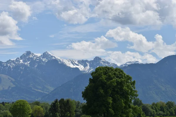 Increíble Vista Panorámica Alpina Las Montañas Suizas —  Fotos de Stock