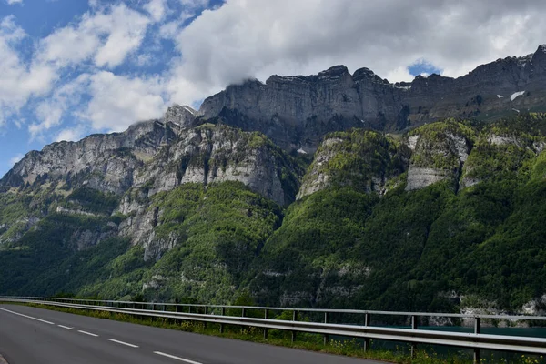 Hermoso Paisaje Montaña Walenstadt Suiza 2020 — Foto de Stock