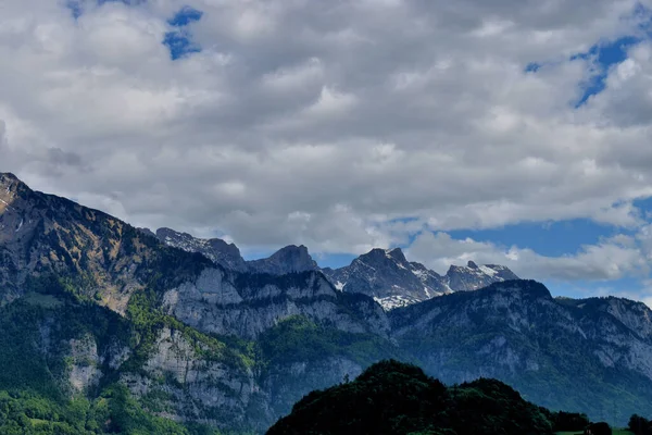 Красивые Горные Пейзажи Валенштадте Швейцария 2020 — стоковое фото