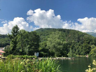 Werdenberg, İsviçre 'de yaz mevsiminde 17.7.2019