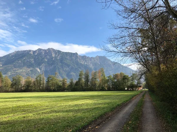 Hermoso Paisaje Rural Liechtenstein Verano 2019 — Foto de Stock