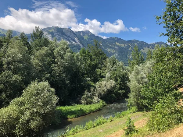 Hermoso Paisaje Rural Liechtenstein Verano 2019 — Foto de Stock