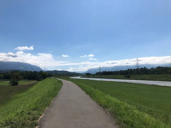 Hermoso Paisaje Rural Liechtenstein Verano 2019 — Foto de Stock