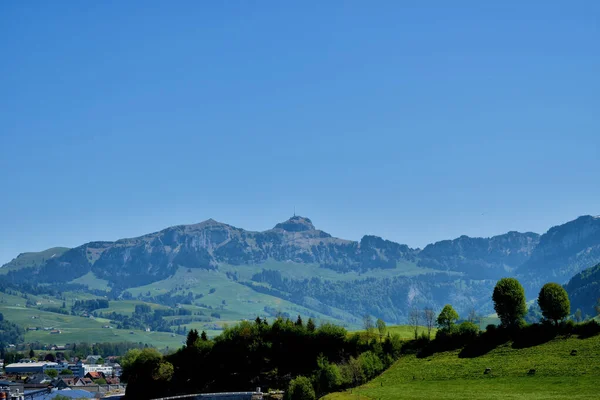 Дивовижна Гірська Панорама Аппенцеллі Швейцарія 2020 — стокове фото