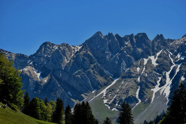 Swiss Panoramic View Area Mount Santis 2020 — Stock Photo, Image