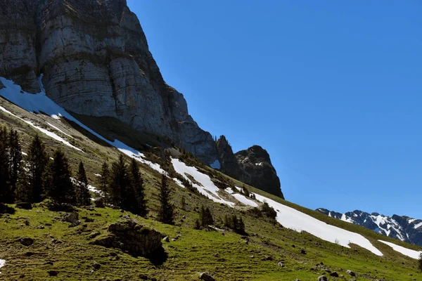 Vista Panorámica Suiza Zona Alrededor Del Monte Santis 2020 — Foto de Stock