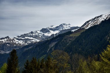 İsviçre dağ zirveleri, Klausenpass 8.5.2020 boyunca bir yol gezisi sırasında