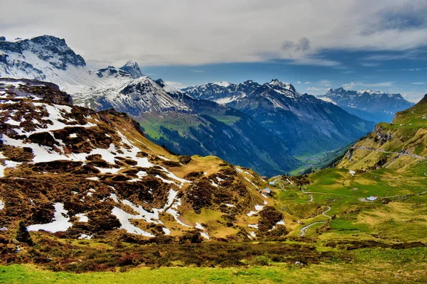 Prachtig Bergpanorama Bij Klausenpas Zwitserland 2020 — Stockfoto
