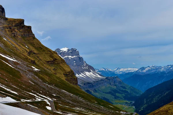 Prachtig Bergpanorama Bij Klausenpas Zwitserland 2020 — Stockfoto