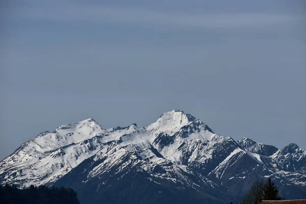 スイスのラックスからの素晴らしい景色8 2020 — ストック写真