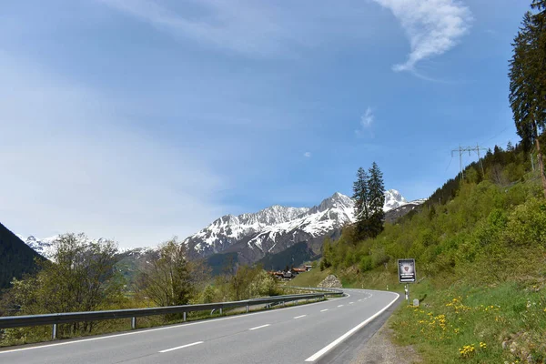 Cenário Alpino Oberalppass Suíça 2020 — Fotografia de Stock