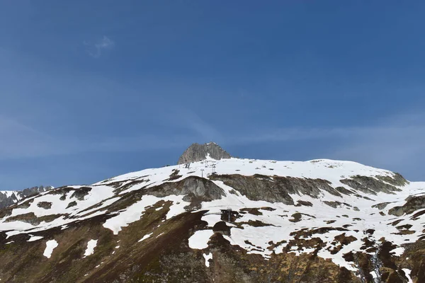 Niesamowita Panorama Gór Oberalppass Szwajcarii 2020 — Zdjęcie stockowe