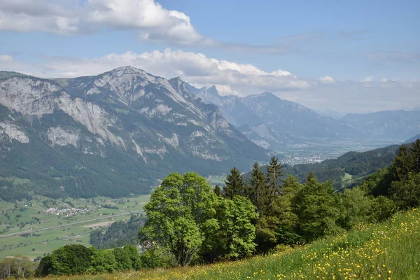 Adembenemend Berglandschap Bij Flumserberg Zwitserland 2020 — Stockfoto