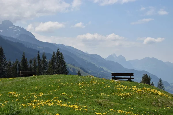 Rural Scenery Flumserberg Switzerland 2020 — Stock Photo, Image