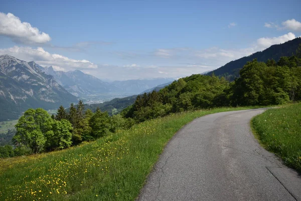 Mały Alpejski Chodnik Flumserbergu Szwajcarii 2020 — Zdjęcie stockowe