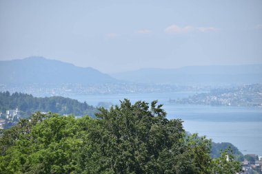 İsviçre 'deki Zürih Gölü' ne bakın. 18.5.2020