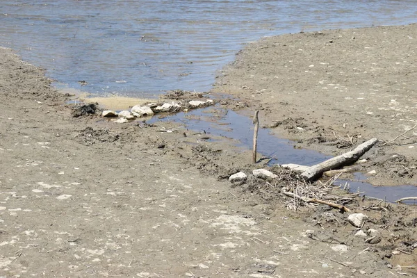 Petite Rivière Construite Dans Bas Sihlsee Suisse Pendant Une Période — Photo