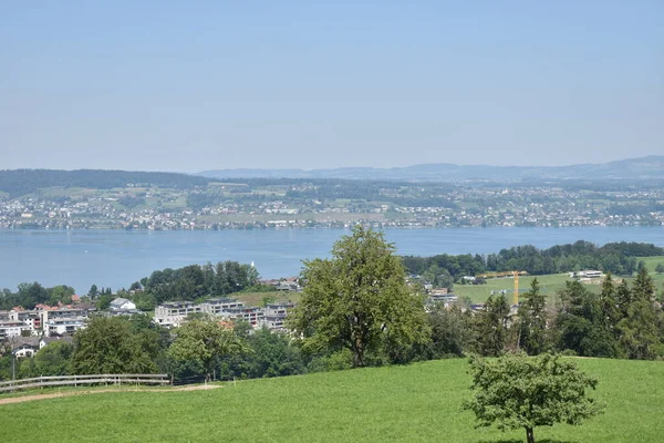 Vista Sobre Lago Zurique Suíça 2020 — Fotografia de Stock