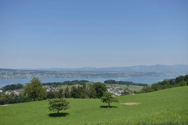 Pohled Jezero Curych Švýcarsku 2020 — Stock fotografie
