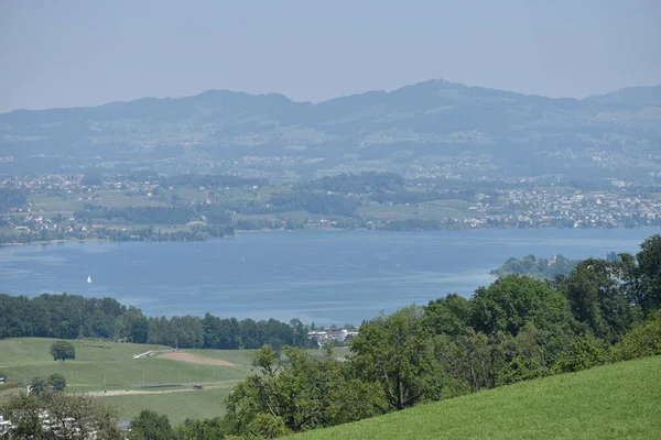 Vista Sobre Lago Zurich Suiza 2020 —  Fotos de Stock