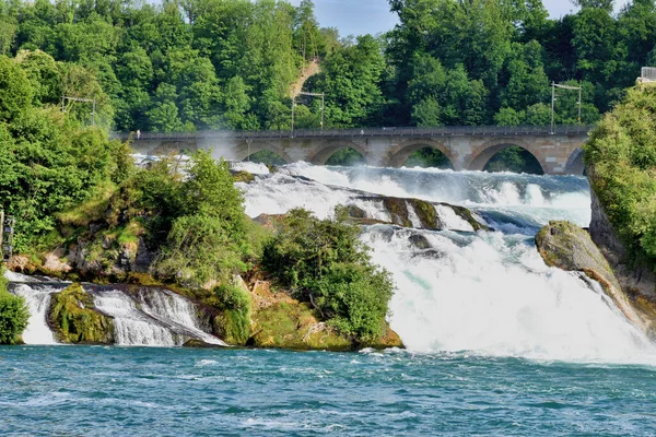 Las Caídas Del Rin Suiza Son Las Más Altas Europa —  Fotos de Stock