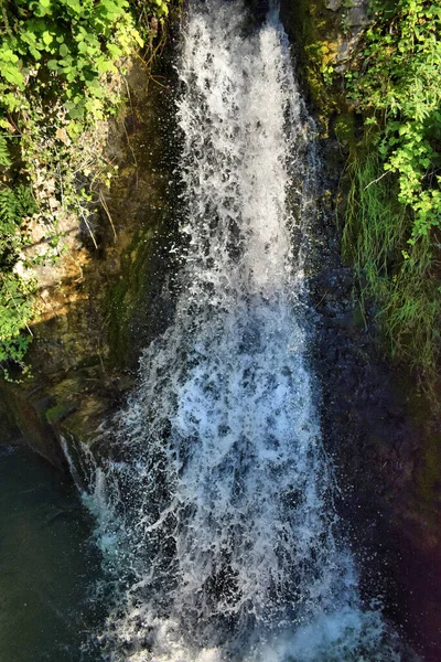 Pequena Cachoeira Rinefall Suíça 2020 — Fotografia de Stock