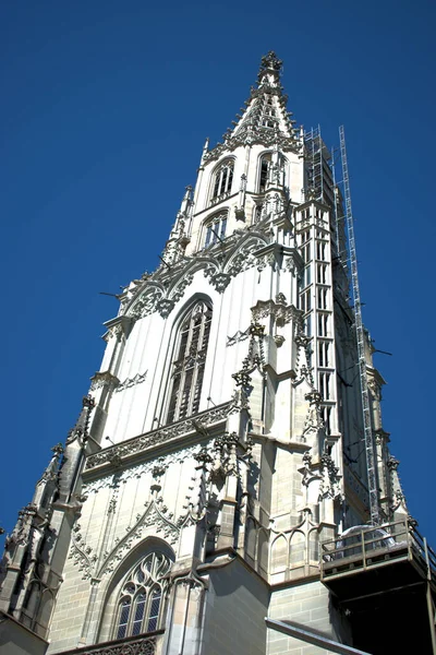 Muenster Church Bern Switzerland 2020 — стокове фото