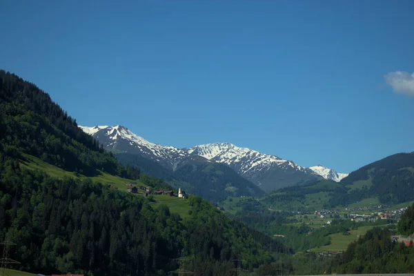 Des Sommets Fascinants Sur Chemin Oberalppass Suisse 2020 — Photo