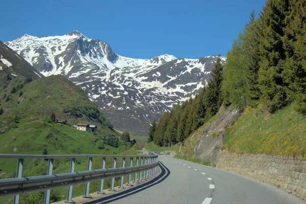 Reis Naar Oberalppass Zwitserland 2020 — Stockfoto