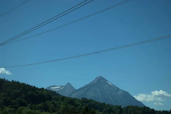 Des Paysages Montagne Incroyables Lors Road Trip Travers Suisse 2020 — Photo