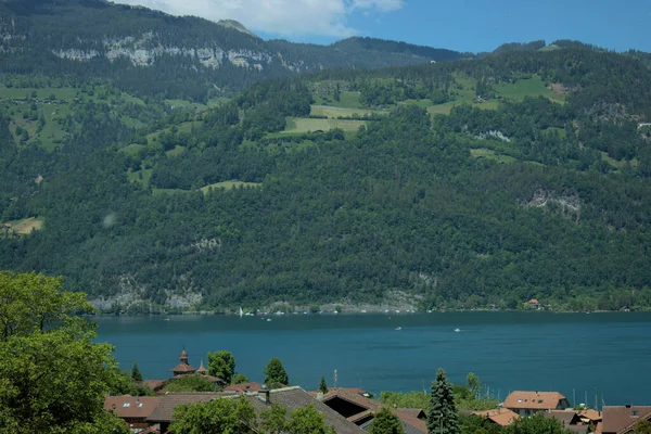 Des Paysages Montagne Incroyables Lors Road Trip Travers Suisse 2020 — Photo