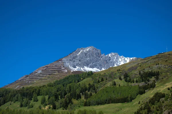 Bergzicht Davos Zwitserland 2020 — Stockfoto