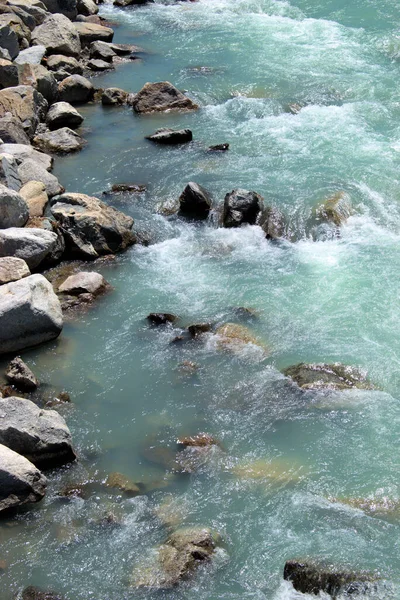 Spot Dans Eau Une Petite Rivière Alpine Engadine Suisse 2020 — Photo