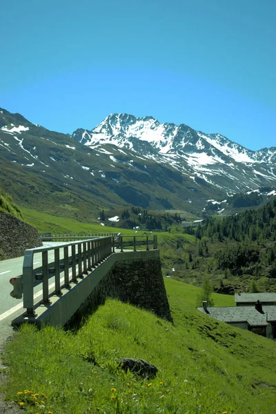 Landskap Från Fluelapass Schweiz 2020 — Stockfoto