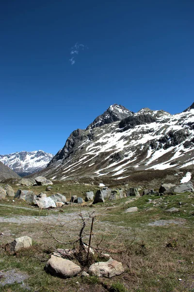 Юлиерпасс Швейцарии Удивительная Горная Панорама 2020 — стоковое фото