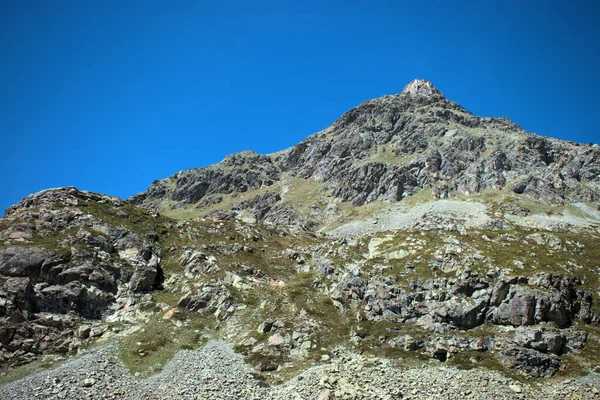 Julierpass Szwajcarii Niesamowita Panorama Gór 2020 — Zdjęcie stockowe