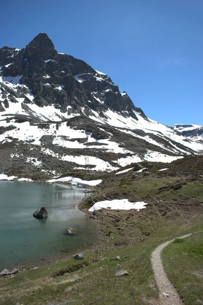Lac Sommet Julierpass Suisse 2020 — Photo