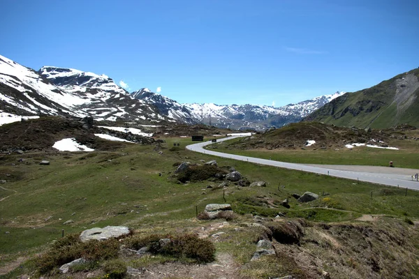 Юлиерпасс Швейцарии Удивительная Горная Панорама 2020 — стоковое фото