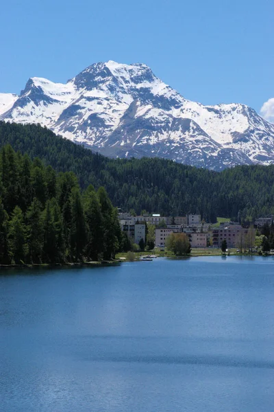 Lake Saint Moritz Switzerland 2020 — Stock Photo, Image