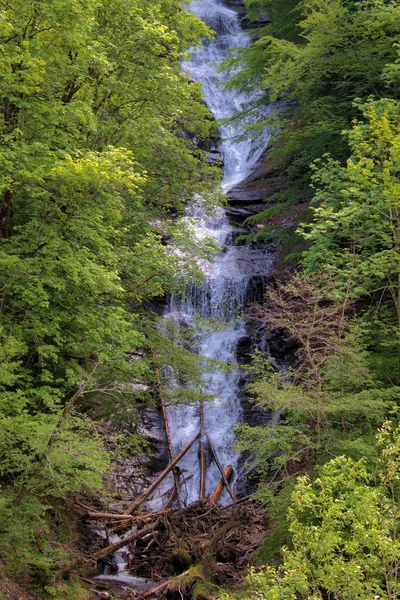 Cascada Weisstannental Suiza 2020 —  Fotos de Stock